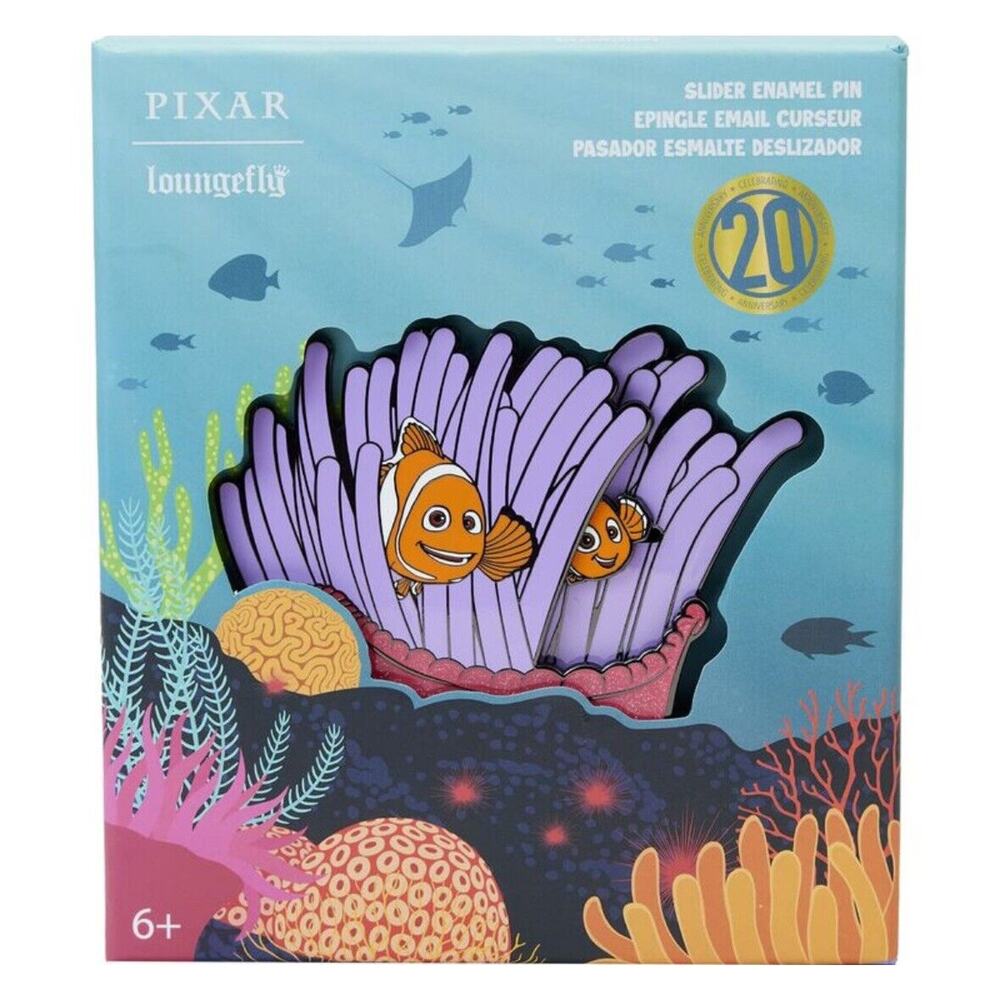 Loungefly Disney Pixar Finding Nemo 20th Anniversary Pin LE 1300 Sliding Enamel